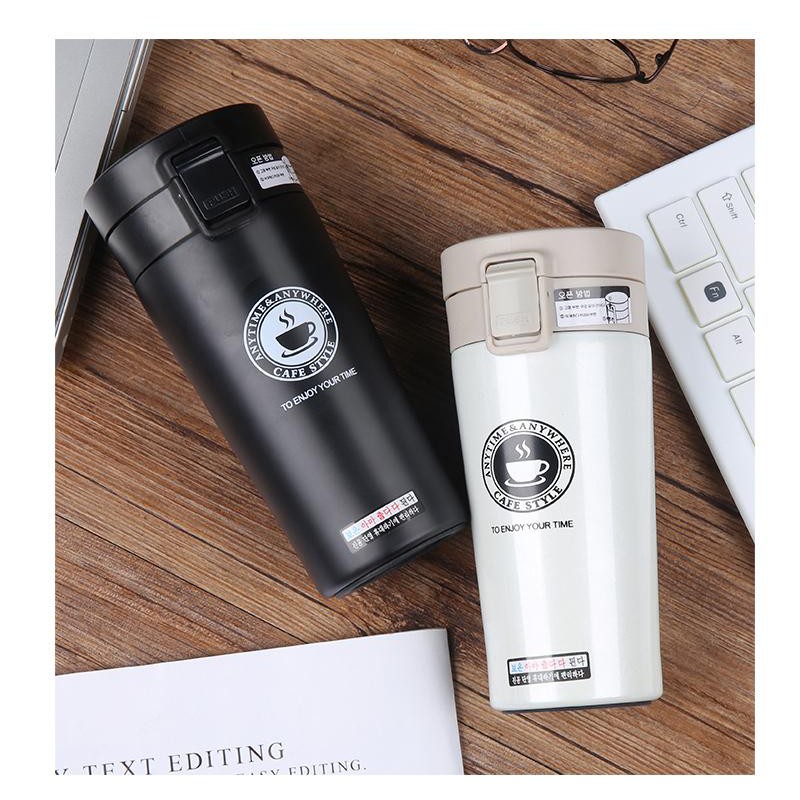 TERMOS KOPI/ TRAVEL MUG COFFEE TAHAN AIR PANAS &amp; DINGIN VACUUM COFFEE CUP B46 STAINLESS STEEL