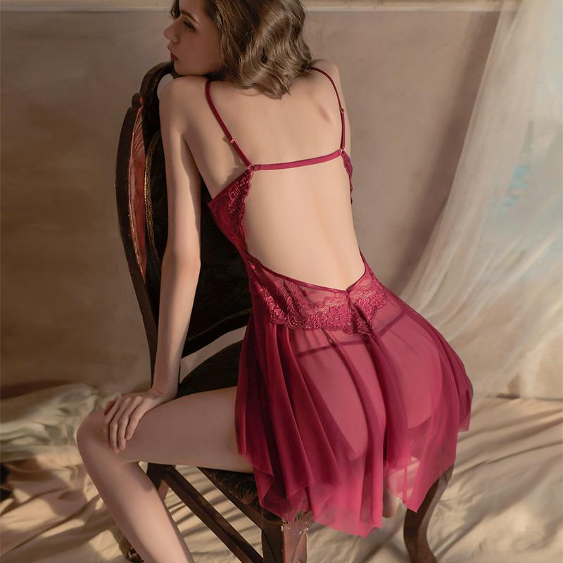 【 Tiktop 】Lingerie sexy lace baju tidur sexy wanita / Lingerie dress babydoll underwire / Sleepwear lingerie 4036 4036-5