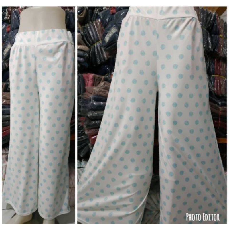 CELANA KULOT PANJANG / CELANA PANJANG WANITA / CELANA TEBAL HALUS / CELANA PINGGANG KARET