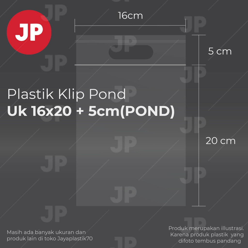 Plastik Klip Pond Oval Bening 16x20 +5(POND) (ISI 100 lembar)