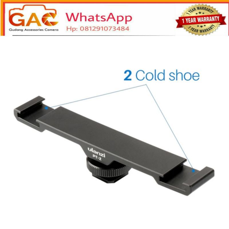 ULANZI Dual cold shoe mount PT2 PT-2