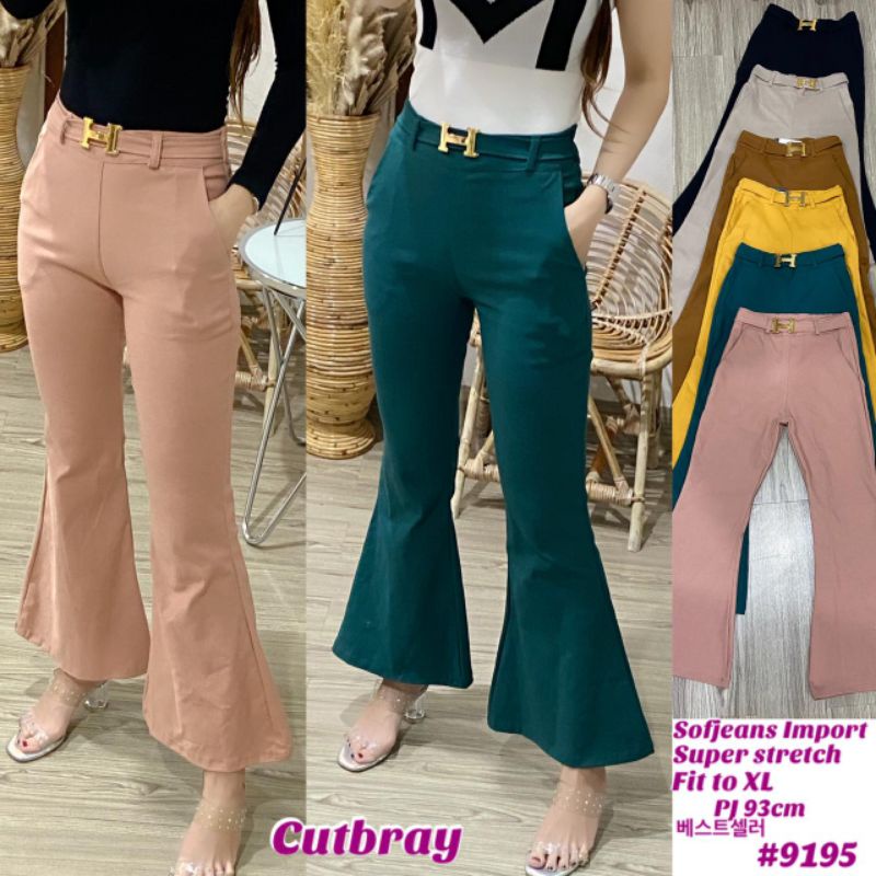 Celana Cutbray Wanita SoftJeans Stretch 9195