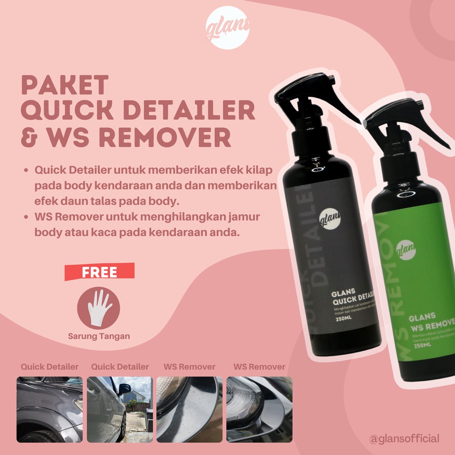 Jual Paket Simple (Quick Detailer & Water Spot Remover) | Shopee Indonesia
