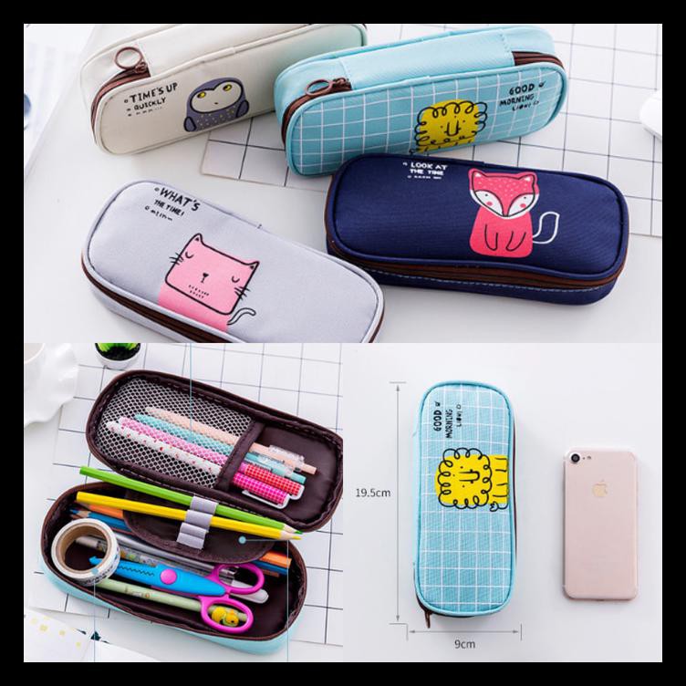 

New Good Morning Cute Animal Pencil Case, Pencil Pouch, Kotak Pensil Bermutu