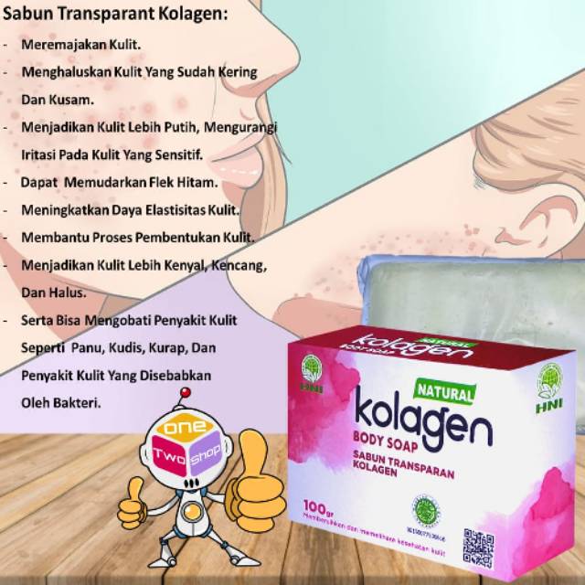 Sabun kolagen pemutih kulit penghilang flek  obat eksim exim jamur jerawat tinea psoriasis terlaris