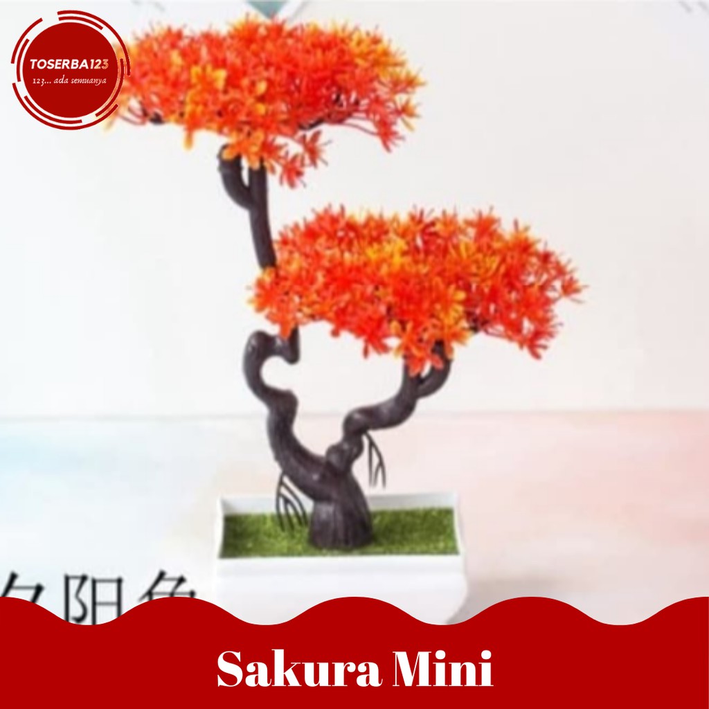 Sakura Mini Palsu/Tanaman Hias Palsu/Tanaman Dekorasi/Tanaman Artifisial