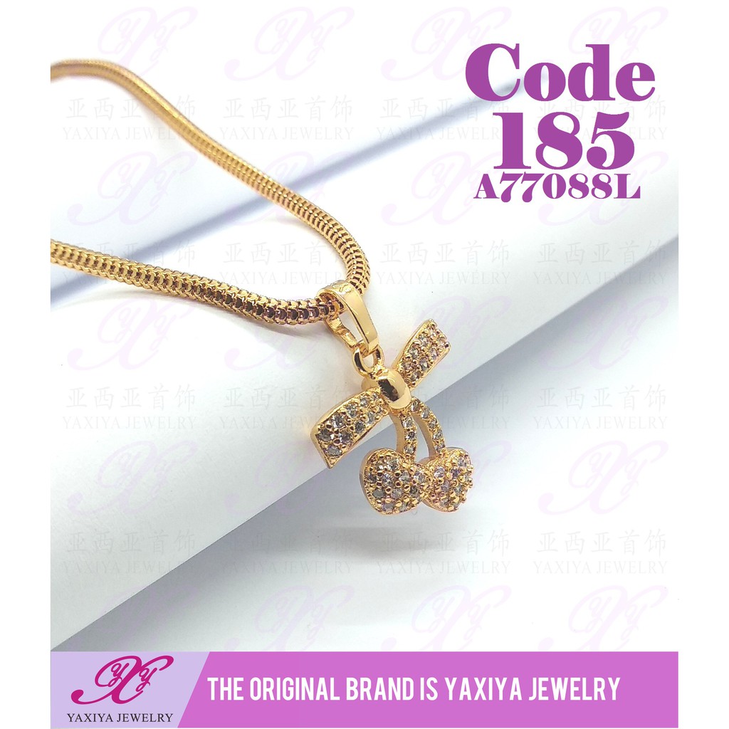

Liontin Pita Love Perhiasan Lapis Emas 18K Yaxiya Jewelry 185