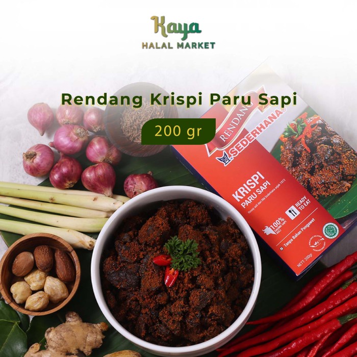 

Rendang Sederhana Krispi Paru Kriuk Kering