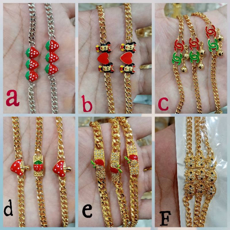 gelang anak anak xuping berlapis emas 93@L.
