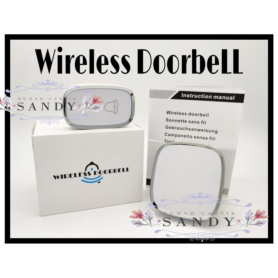 Bel Rumah Wireless Door Bell / Doorbell Waterproof Pintu 1 Receiver