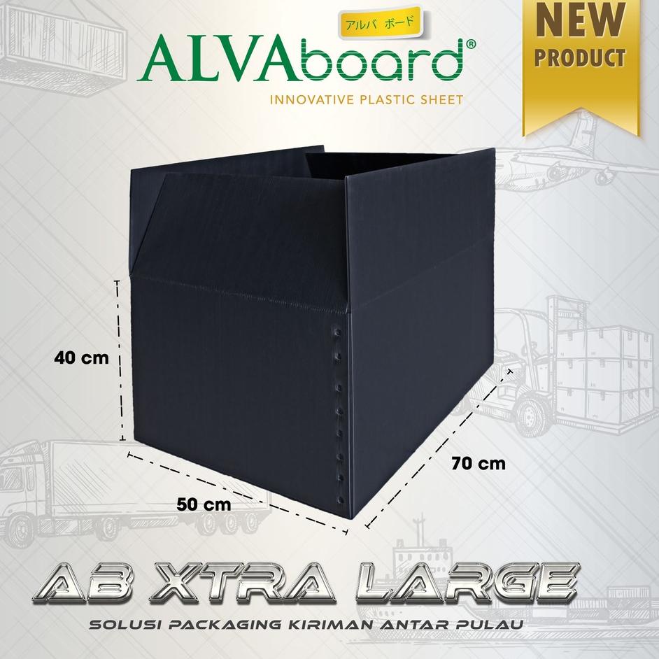 ALVAboard Kardus XL (Heavy Duty), Box Kardus Besar dan Kuat, Ukuran  70 x 50 x 40 Cm