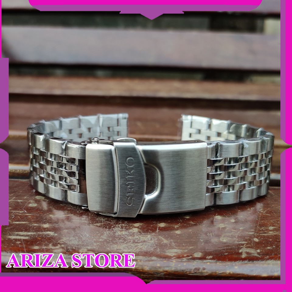 Strap Tali Rantai Rante Stainless Steel Seiko 22 mm Jubile Silver