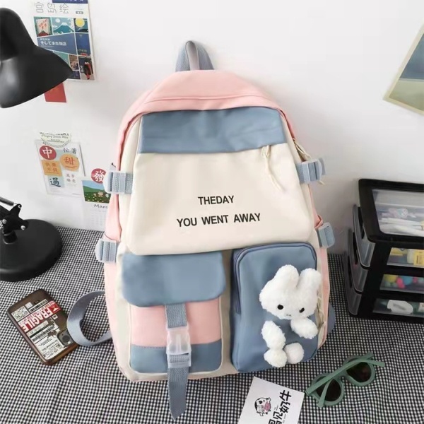 BJ64380 - BLACK/BLUE/PINK/PURPLE - TAS RANSEL FREE BONEKA LUCU TAS SEKOLAH WANITA FASHION IMPORT MODIS ELEGAN TERMURAH TERLARIS TERBARU BAGSTORE JAKARTA TAS BATAM ZC4380 MIRIP JT8038 BQ3431 GT1972 LT2098 CR7858