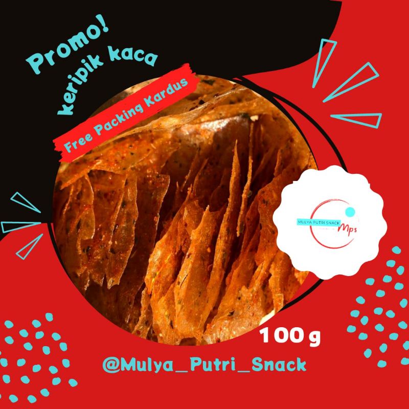 

Keripik kaca kemasan 100 gr