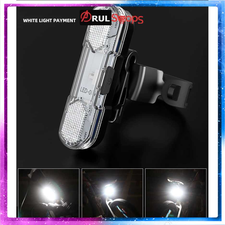 ROBESBON Lampu Belakang Sepeda USB Recharge Tail Light - AS1010