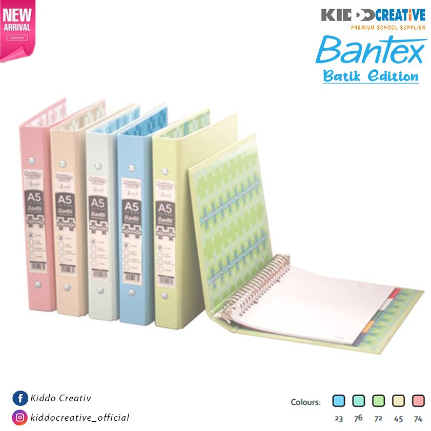 

BANTEX MULTIRING BINDER PP A5 & B5 ( BATIX EDITION )