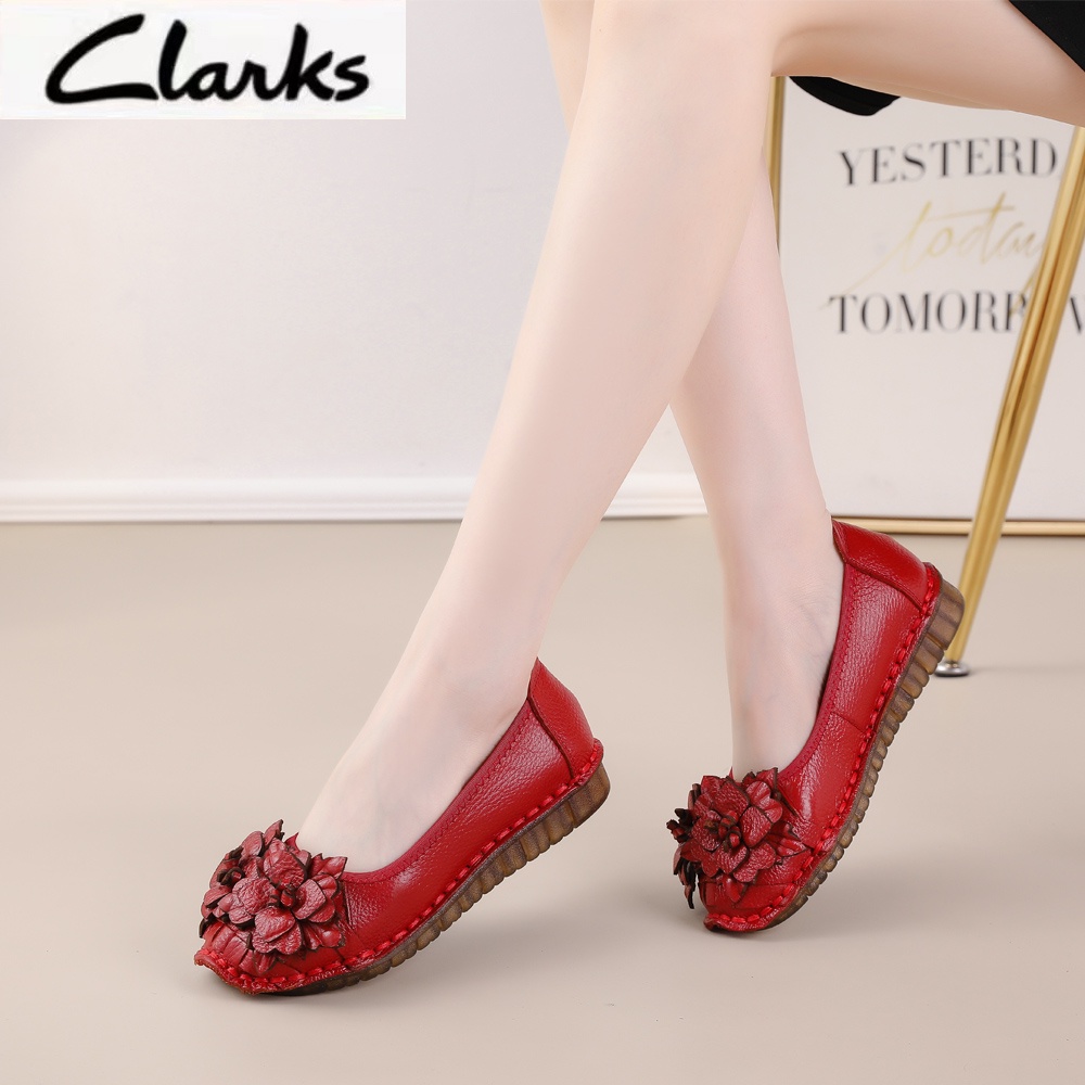 Clarks new pita Sepatu  woman  / clarks flat wanita kulit asli /Sepatu Wanita  melati