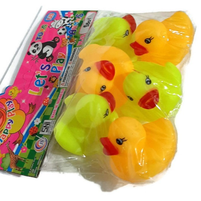 Bebek Bebekan Encit Mainan Anak Karet lucu 1kantong isi 6pcs