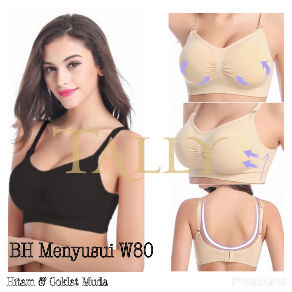 ❤ MIMI ❤ TALLY Bra Menyusui Seamless Bra Nursing Busa Tanpa Kawat BH W80