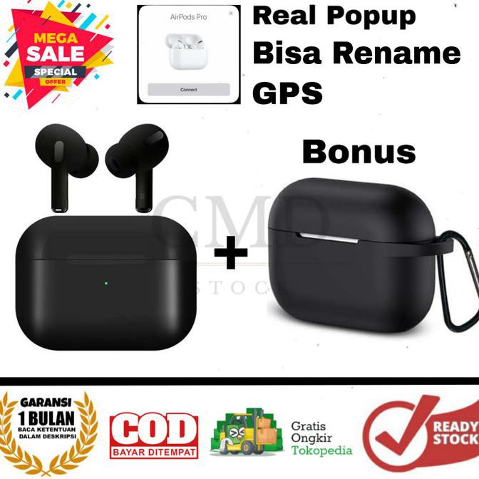 Airpods Pro Black Edition Super Clone 1:1 Apple Wireless Charging Case - + Silikon Case