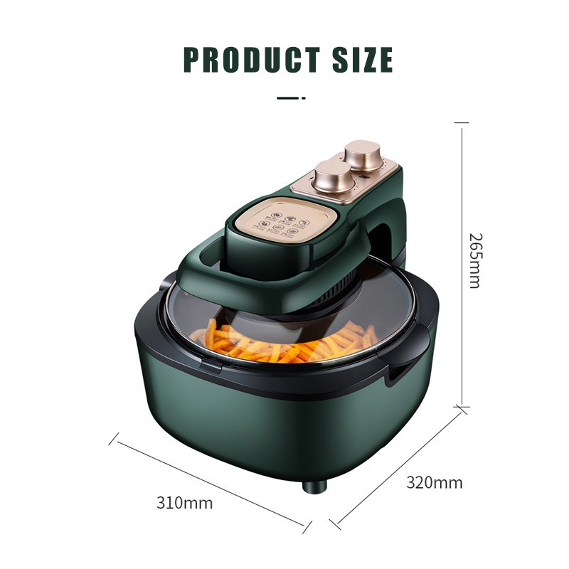 POTE  Air Fryer Home Intelligent Large Capacity Automatic Fryer Oil Free Low Fat Electric Oven/6L penggorengan udara tanpa Minyak Anti Lengket