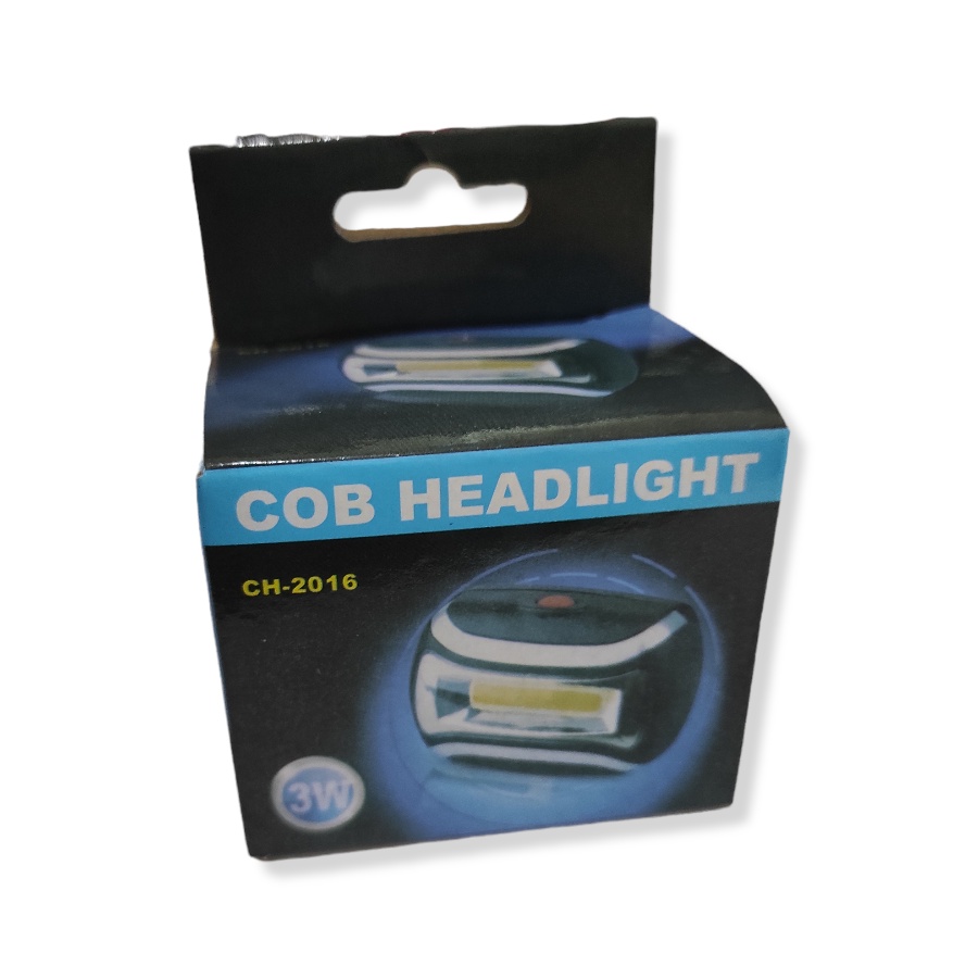 SENTER KEPALA TAFFLED HEADLAMP 3 Modes COB Headlight - CH-2016 - Black