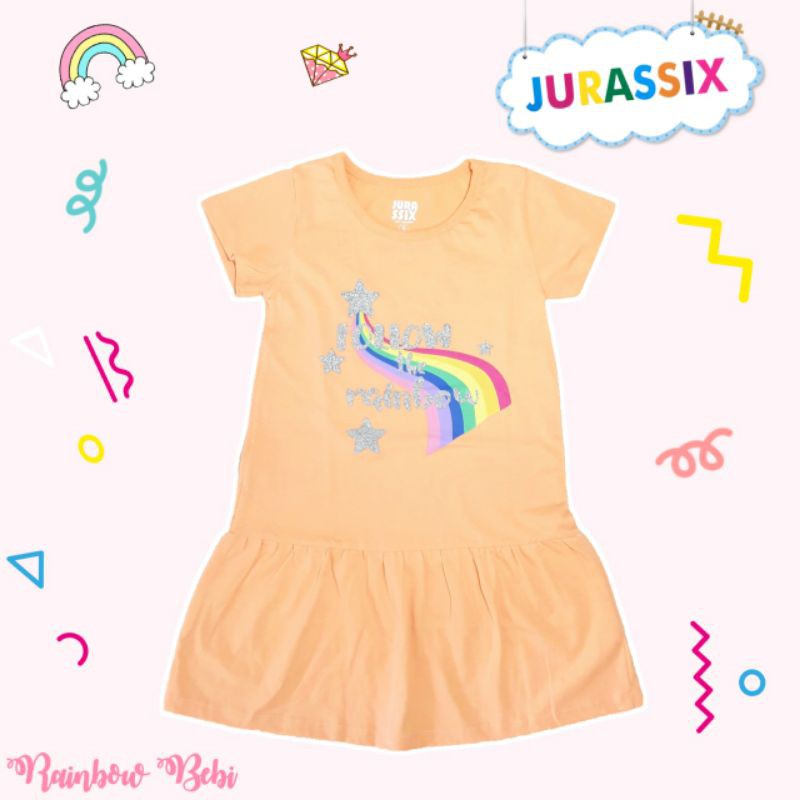 Dress Jurassix Anak Unicorn Frozen