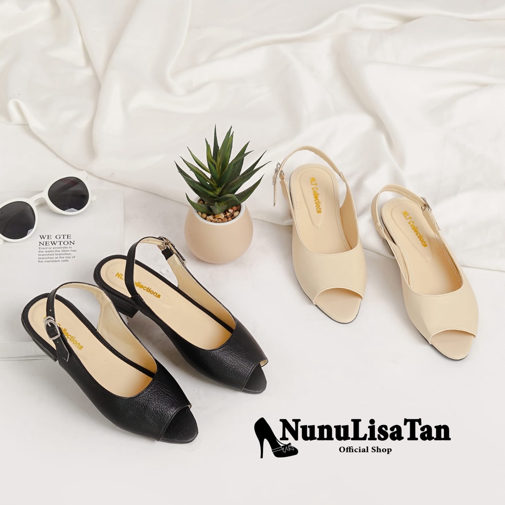 NunuLisatan - Heels wanita korea kasual hak 3 cm model baru heels rapunzel