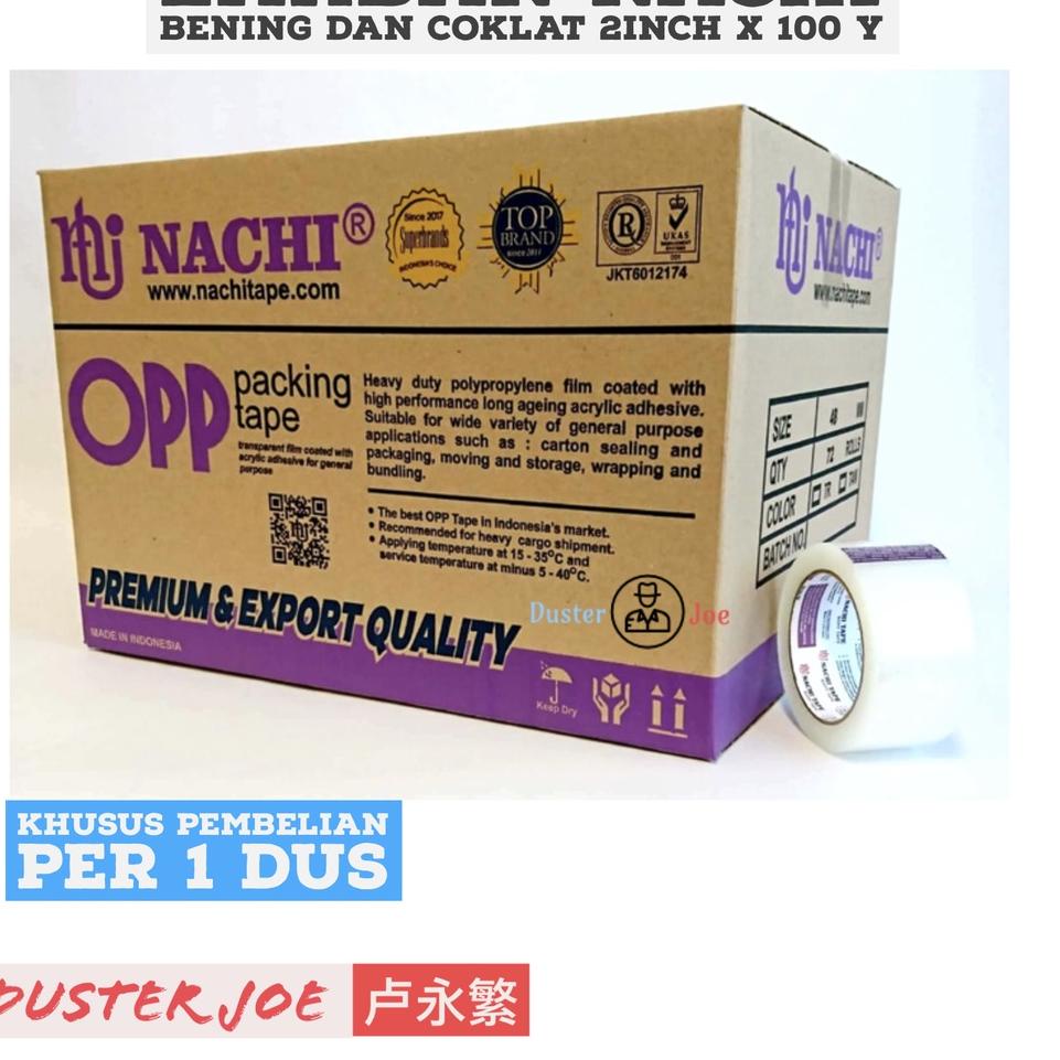 

Paling Popular 8DK Lakban Nachi OPP 2inch (48mm) 100Y PER 1 ROLL 35 Murah Banget