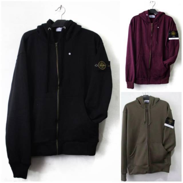 stone island zip up sweatshirt