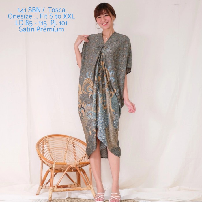 kaftan- kaftan batik premium / kaftan sutra premium 141 -kaftan.