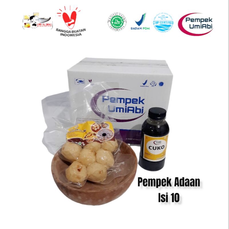 

Pempek Palembang Asli/Pempek Adaan/Frozen/isi 10