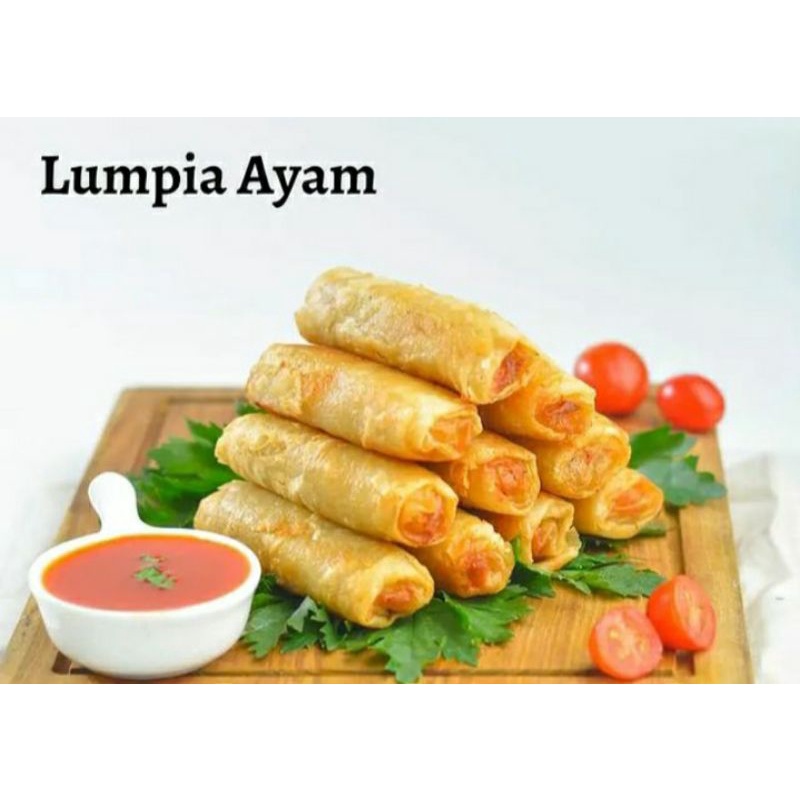 

Lumpia ayam Non msg 10pcs,lezatt