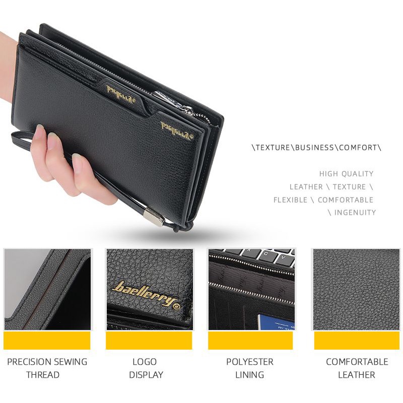 NEW Dompet Panjang Clutch Pria Wanita Baellerry 48