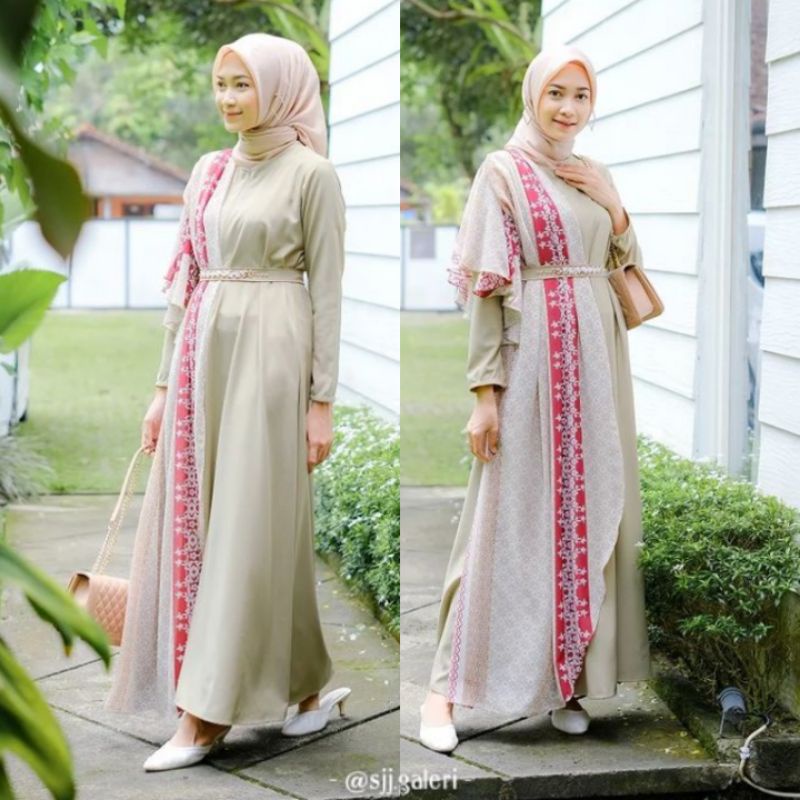 READY STOCK ZOYA DRESS vol.1 "LILY GREEN" | hanya dress | bbc | bbccolections