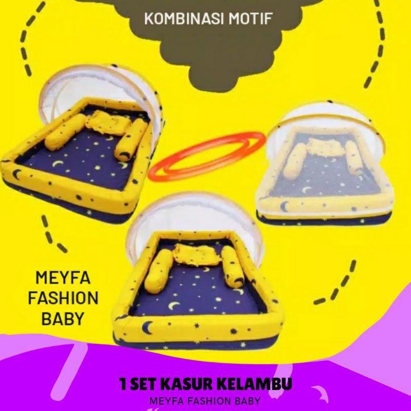 1 Set Kasur Kolam Kelambu Bantal dan Guling Bayi