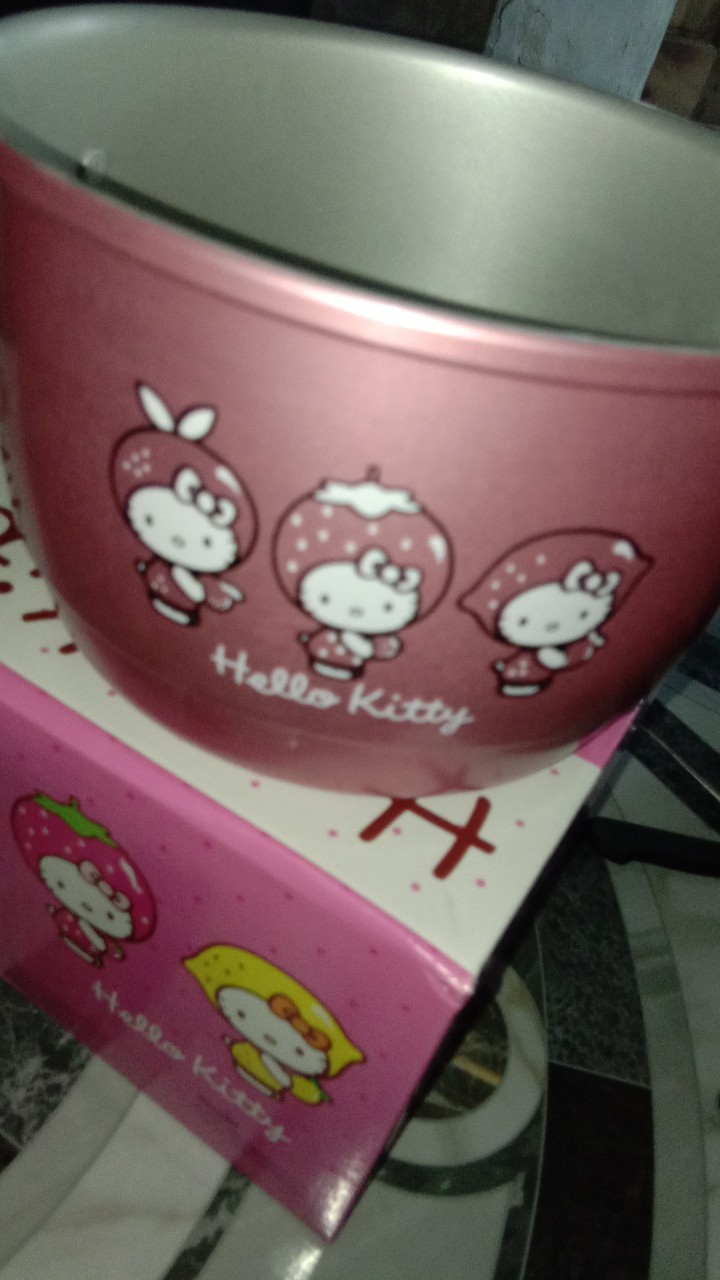 Panci Kenyo Kitty Colan 18cm + Steamer + Tutup Kaca