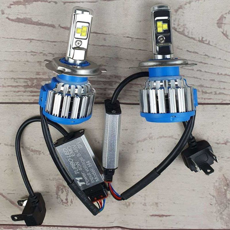 Lampu Headlamp Mobil Headlight LED H4 SMD 2PCS