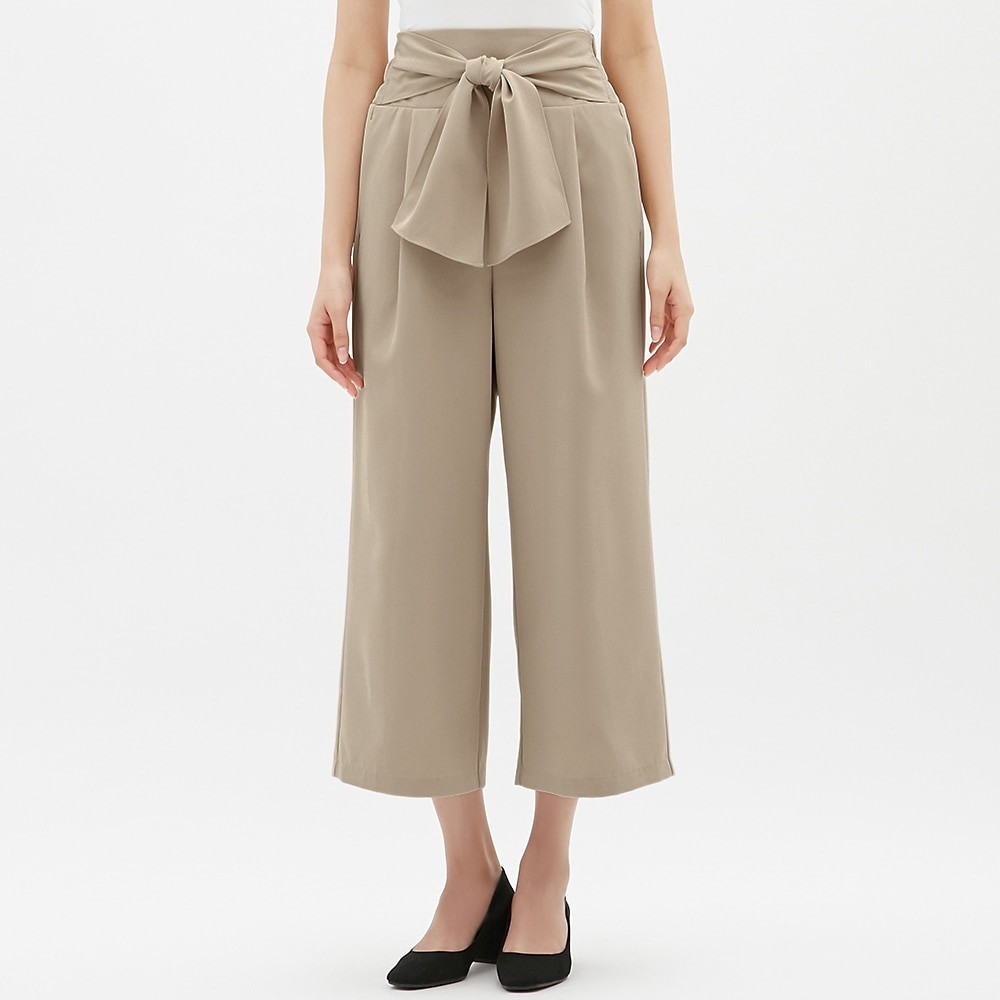 UNIQLO GU Highwaist Tie Wide Pants Fm