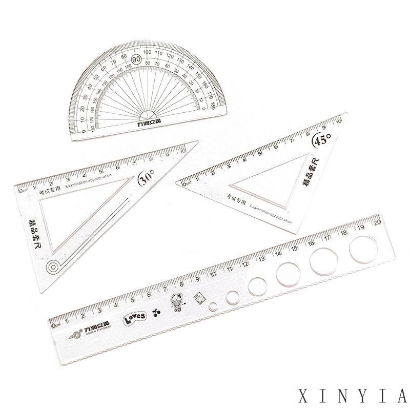 Xia.id 4PCS Penggaris Multifungsi Untuk Pelajar