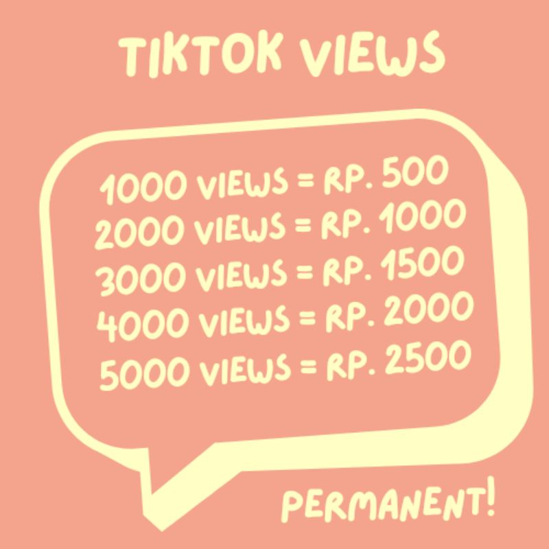 1000 Tiktok Views Proses Cepat dan Permanen