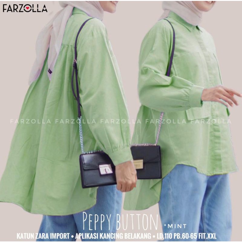 PEPPY TUNIK | Tunik Polos | Tunik Basic | Kemeja Tunik | Long Tunik | Tunik Batwing | Tunik Kancing 