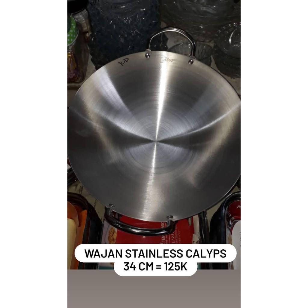 Wajan Stainless Steel Calypso 34 cm