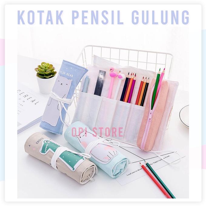 

Office & Stationery | Alat Tulis | Kotak Pensil Pencil Case Gulung Rolling Pencil Case | Best Seller