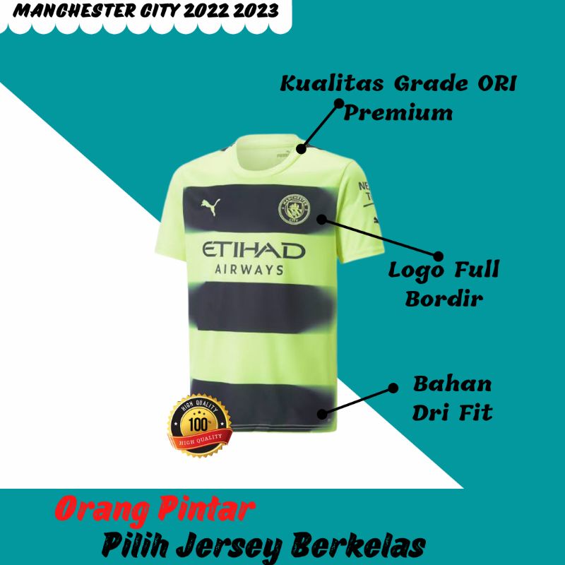 Jersey Man_Chester City 3RD 2022 2023 Grade Ori Import Baju Sepak Bola Pria