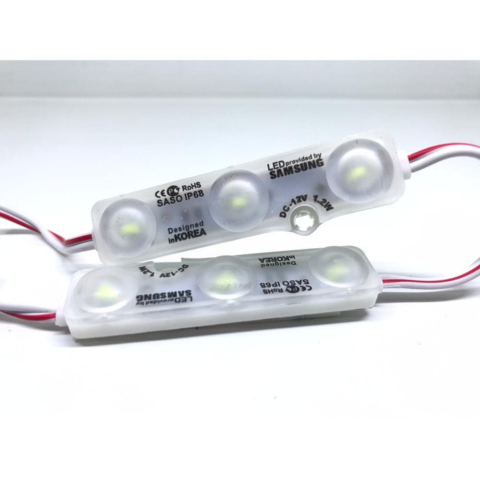 SAMSUNG Lampu LED Modul 5730 SMD 12v DC 3 Mata 12 v volt Module Ori Original