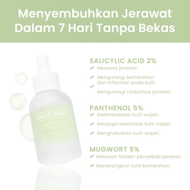 Bright Diary Serum / Acne Serum / Bright Serum / Oxy Barrier Serum / Peeling Clay mask