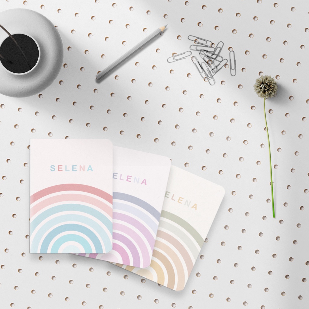 

[ SIMPLE NOTEBOOK ] Custom Notebook A6 Simple / Memo Kecil Notulen / Notebook Sampul Softcover / Isi Notebook 24lbr Polos