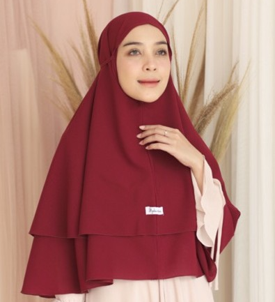 Khimar Bergo Hijab Instant Jilbab Maryam Kerudung Aluna FH