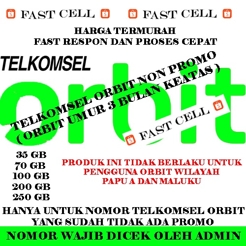 PAKET DATA KUOTA TELKOMSEL ORBIT NON PROMO TERMURAH (KUOTA ORBIT / MYORBIT STAR MAX LITE PRO)